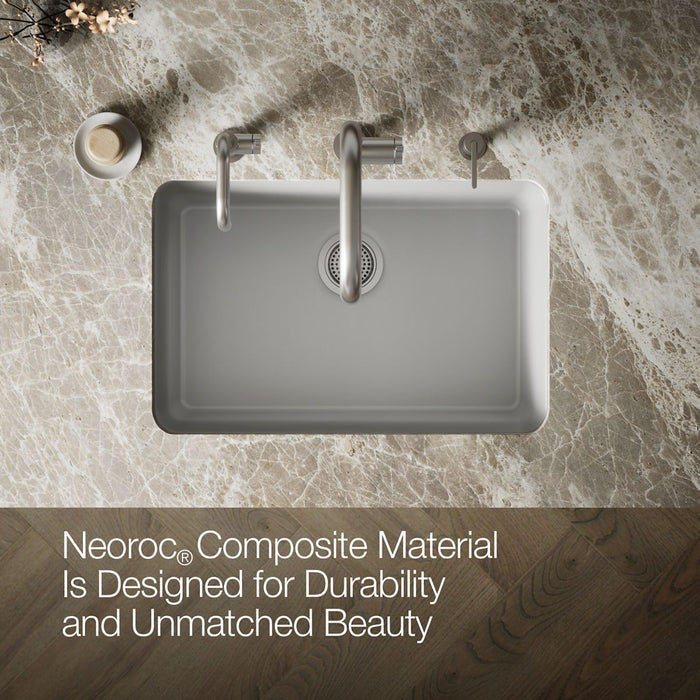 KOHLER K-28000 Cairn 27-1/2" undermount single-bowl kitchen sink, matte grey - view 4