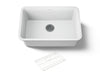 KOHLER K-28000 Cairn 27-1/2" undermount single-bowl kitchen sink, matte white
