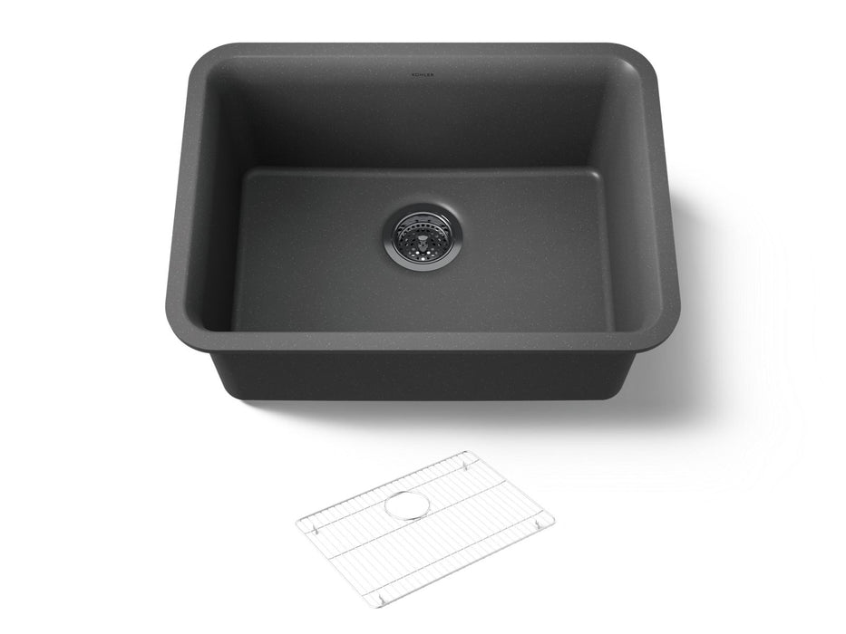 KOHLER K-28001 Cairn 24-1/2" undermount single-bowl kitchen sink