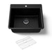 Kohler Kennon 25" top-/undermount single-bowl kitchen sink