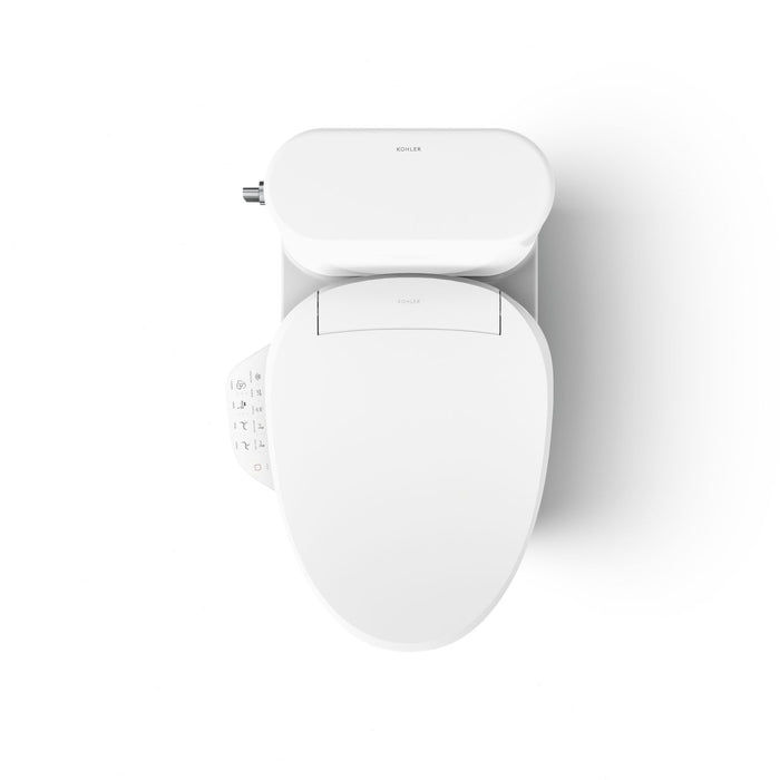 KOHLER K-28020-HC Spacity Hidden cord one-piece compact elongated toilet with skirted trapway, 1.28 gpf