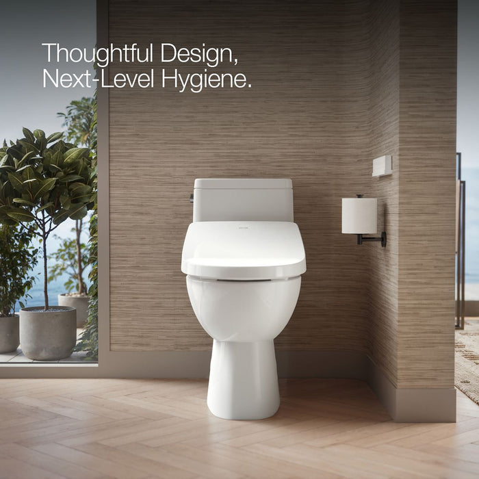 KOHLER K-28119 PureWash Elongated bidet toilet seat with remote control