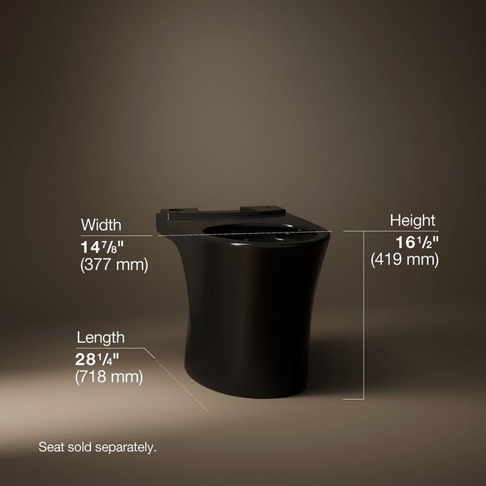 Kohler Veil Elongated toilet bowl with skirted trapway