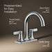 Kohler Venza Centerset bathroom sink faucet, 0.5 gpm