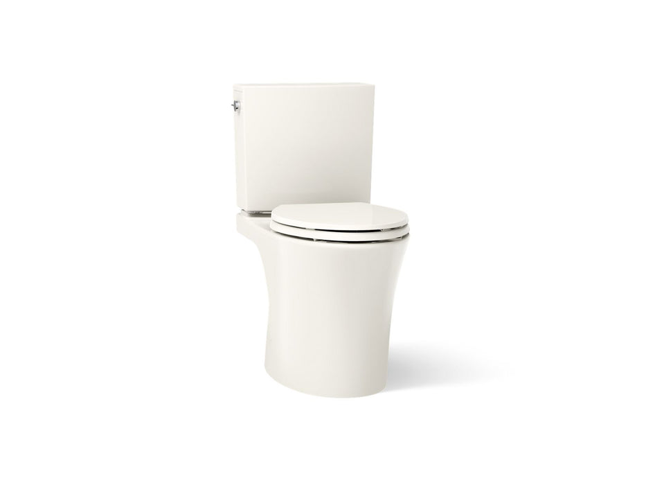KOHLER K-28161 Veil Two-piece elongated toilet with skirted trapway, 1.28 gpf - Biscuit