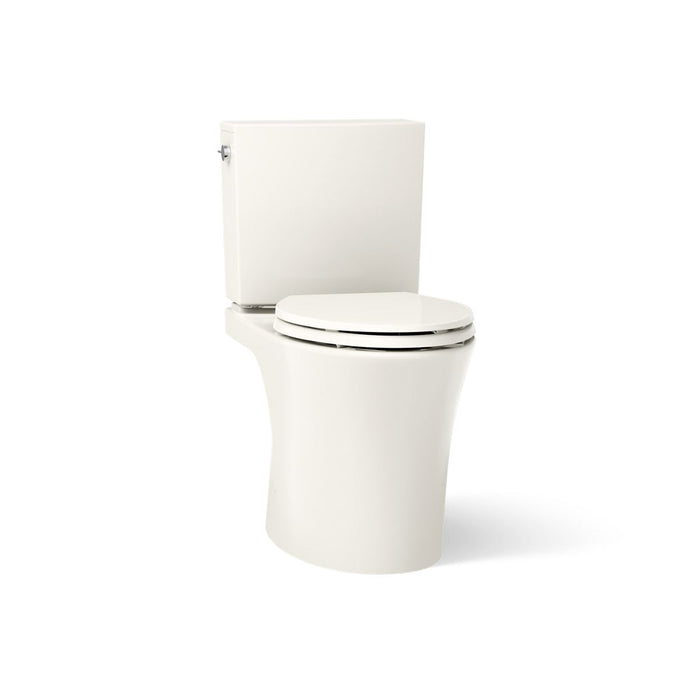 KOHLER K-28161 Veil Two-piece elongated toilet with skirted trapway, 1.28 gpf - Biscuit