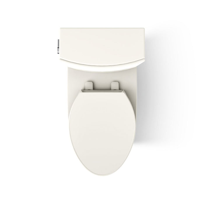 KOHLER K-28161 Veil Two-piece elongated toilet with skirted trapway, 1.28 gpf - Biscuit
