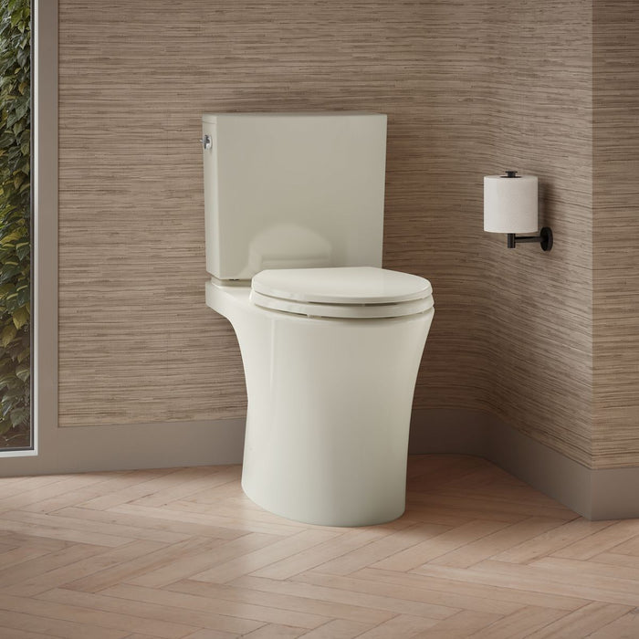 KOHLER K-28161 Veil Two-piece elongated toilet with skirted trapway, 1.28 gpf - Biscuit