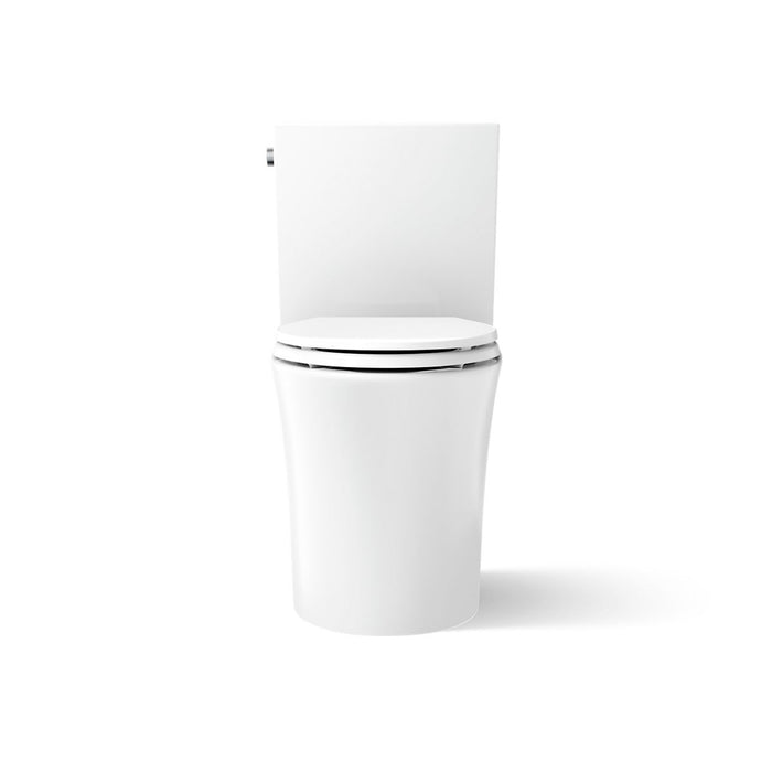KOHLER K-28161 Veil Two-piece elongated toilet with skirted trapway, 1.28 gpf - White
