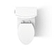KOHLER K-28161 Veil Two-piece elongated toilet with skirted trapway, 1.28 gpf - White