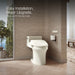 Kohler PureWash Elongated bidet toilet seat with remote control
