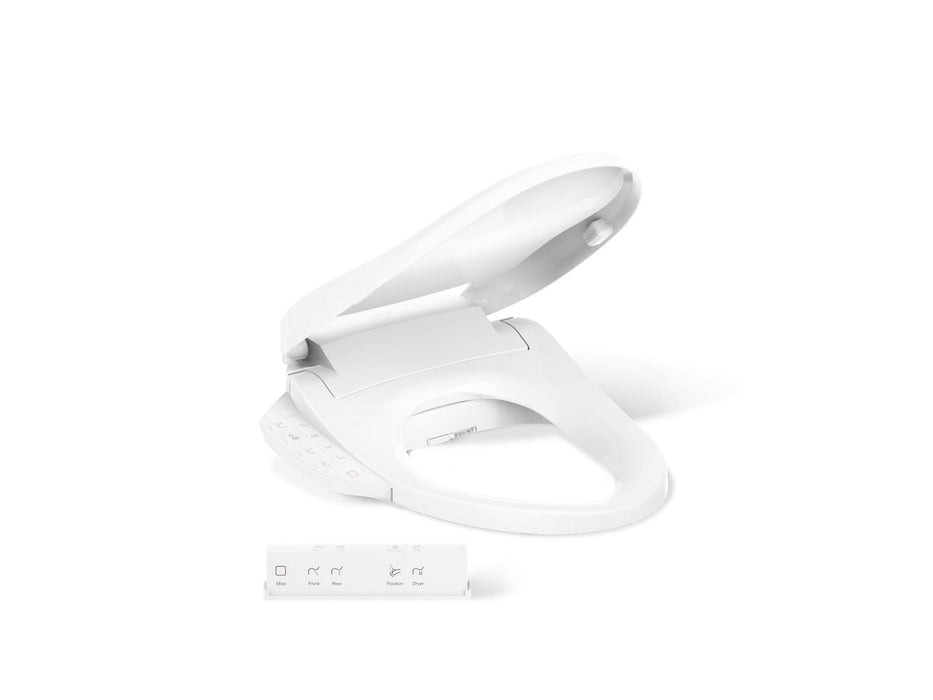 KOHLER K-28229 PureWash Elongated bidet toilet seat with remote control