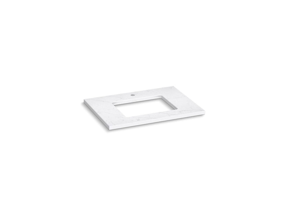 Kohler Silestone 31" quartz vanity top with rectangular cutout