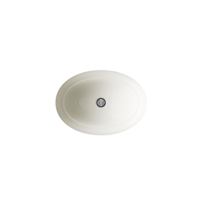 KOHLER Serif 20-3/4" oval undermount bathroom sink, no overflow