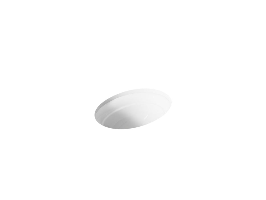 KOHLER K-2824 Serif 20-3/4" oval undermount bathroom sink, no overflow
