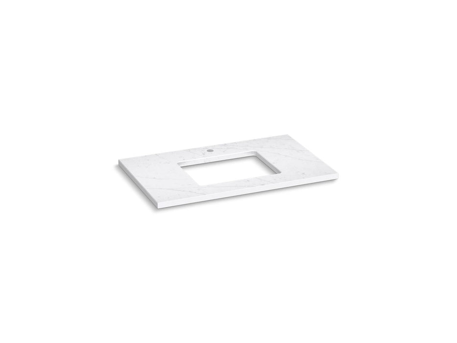 Kohler Silestone 37" quartz vanity top with rectangular cutout