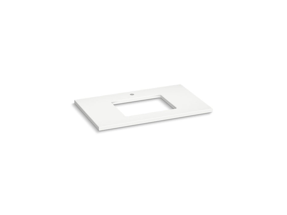 Kohler Silestone 37" quartz vanity top with rectangular cutout