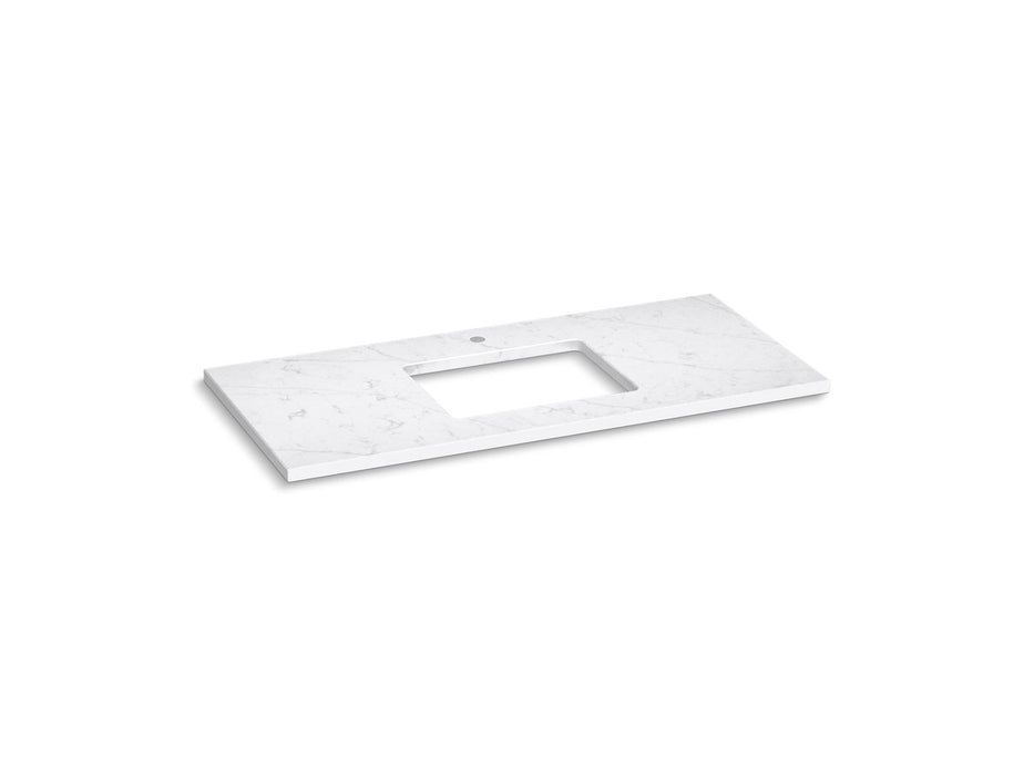 Kohler Silestone 49" quartz vanity top with rectangular cutout