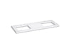 Kohler Silestone 61" quartz vanity top with two rectangular cutouts
