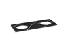 Kohler Silestone quartz 61" vanity top with double oval cutouts