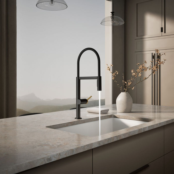 KOHLER K-28267 Components Semi-professional kitchen sink faucet with two-function sprayhead