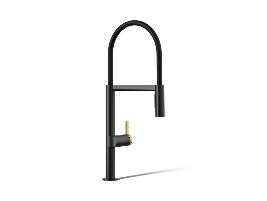 KOHLER K-28267 Components Semi-professional kitchen sink faucet with two-function sprayhead