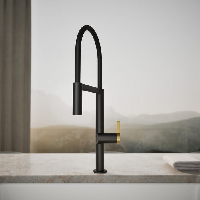 KOHLER K-28267 Components Semi-professional kitchen sink faucet with two-function sprayhead