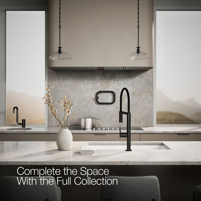 KOHLER K-28267 Components Semi-professional kitchen sink faucet with two-function sprayhead