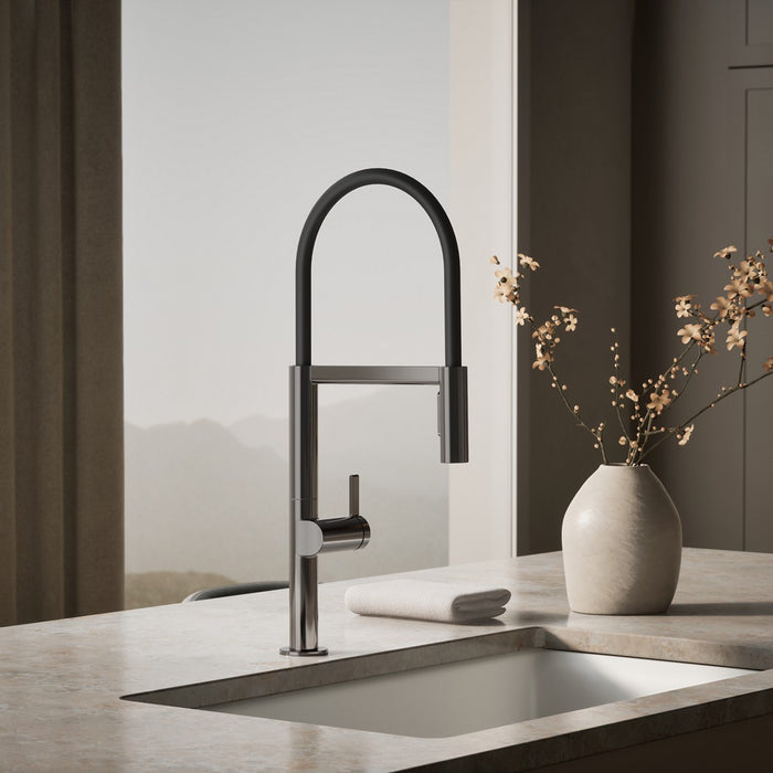 KOHLER K-28267 Components Semi-professional kitchen sink faucet with two-function sprayhead