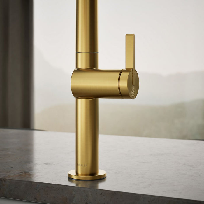 KOHLER KOHLER K-28268 Components Pull-down kitchen sink faucet with two-function sprayhead