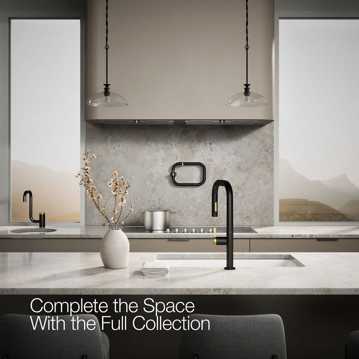KOHLER K-28269 Components Pull-down kitchen sink faucet with two-function sprayhead