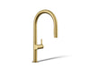 KOHLER K-28270-RT2 Components Touchless pull-down kitchen sink faucet with two-function sprayhead