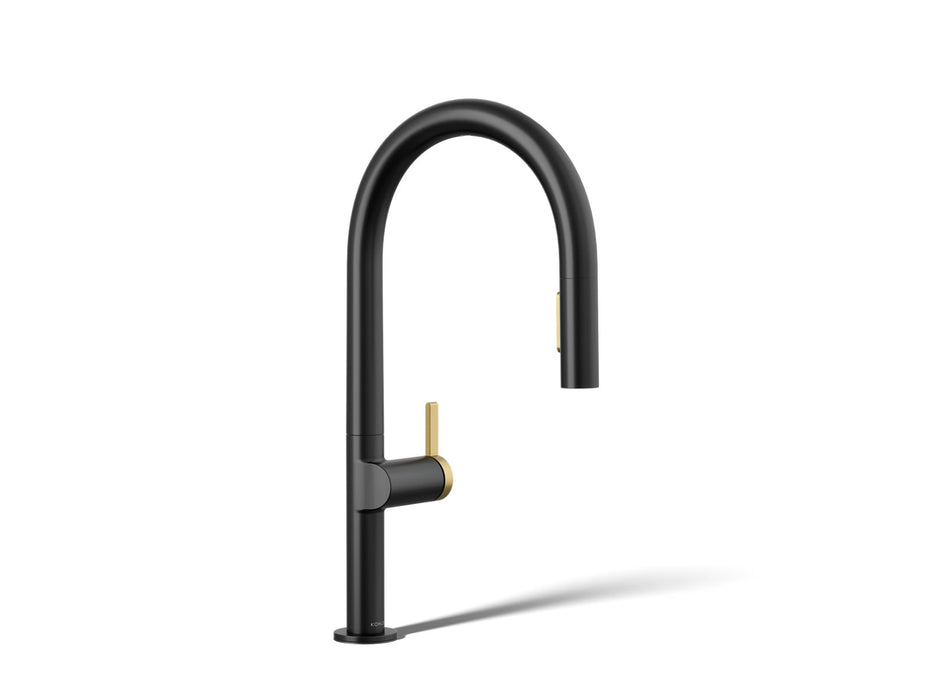 KOHLER K-28270-RT2 Components Touchless pull-down kitchen sink faucet with two-function sprayhead