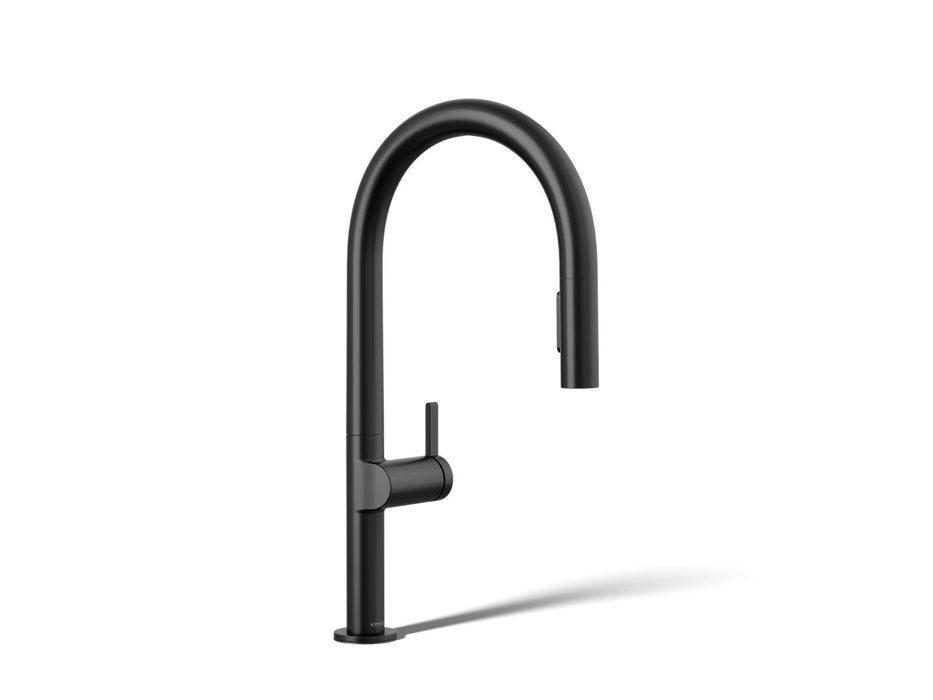 Kohler Components Touchless pull-down kitchen sink faucet with two-function sprayhead