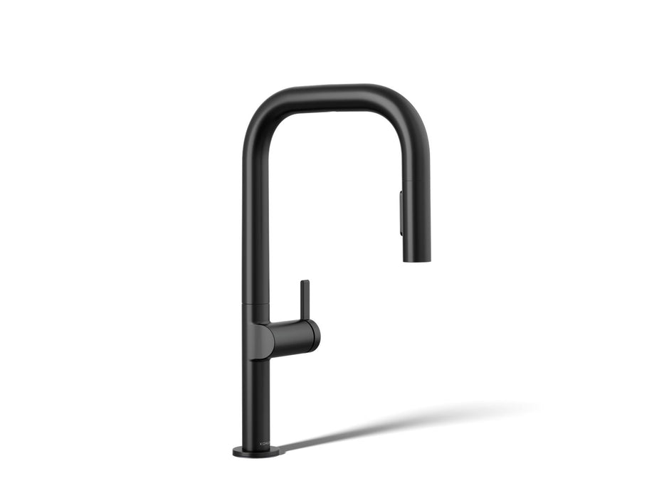 Kohler Components Touchless pull-down kitchen sink faucet with two-function sprayhead