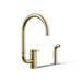 Kohler Components Single-handle kitchen sink faucet with two-function extended-reach spout and side sprayer
