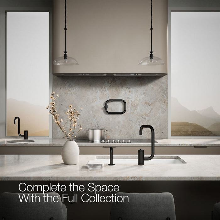KOHLER K-28274 Components Single-handle kitchen sink faucet with two-function extended-reach spout and side sprayer