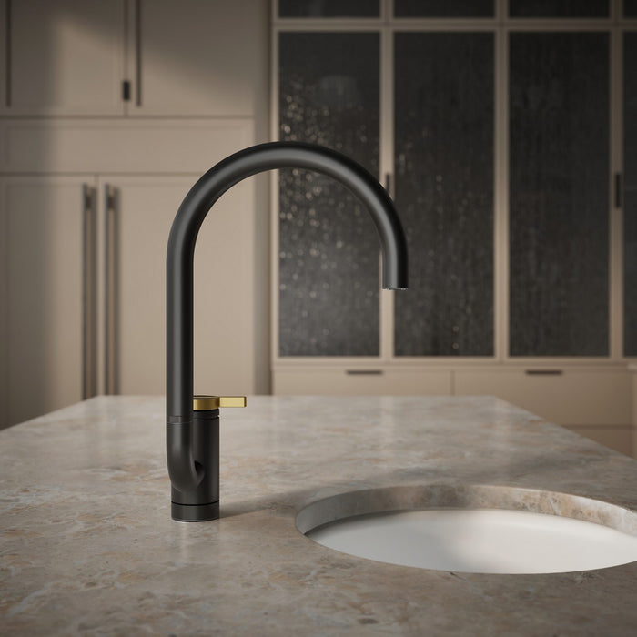 KOHLER K-28277 Components Single-handle bar sink faucet with two-function extended-reach spout