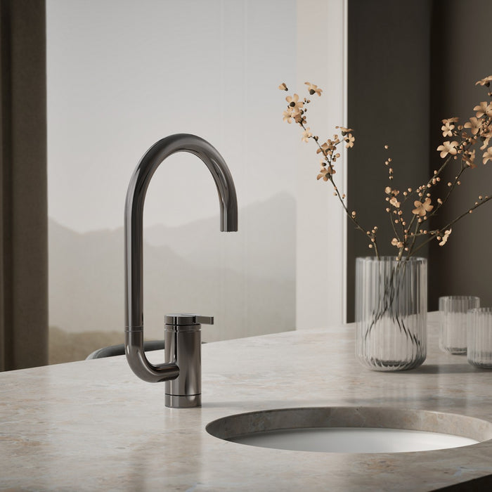 KOHLER K-28277 Components Single-handle bar sink faucet with two-function extended-reach spout