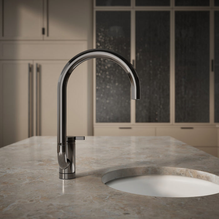 KOHLER K-28277 Components Single-handle bar sink faucet with two-function extended-reach spout