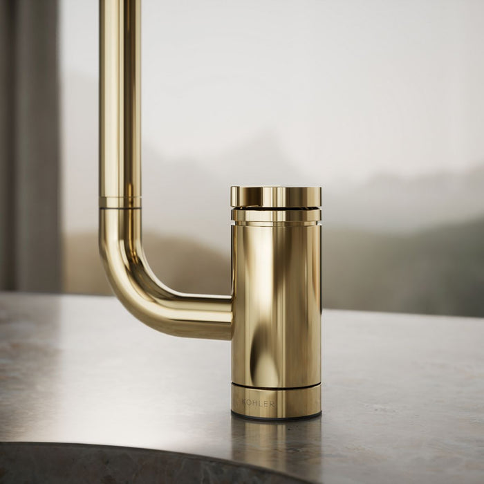 Kohler Components Single-handle bar sink faucet with two-function extended-reach spout