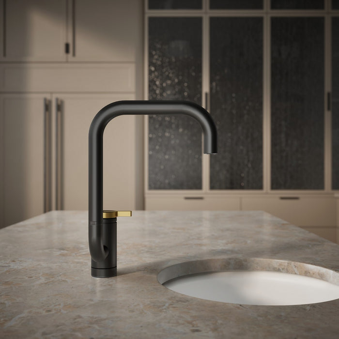 KOHLER K-28290 Components Single-handle bar sink faucet with two-function extended-reach spout