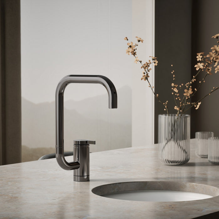KOHLER K-28290 Components Single-handle bar sink faucet with two-function extended-reach spout