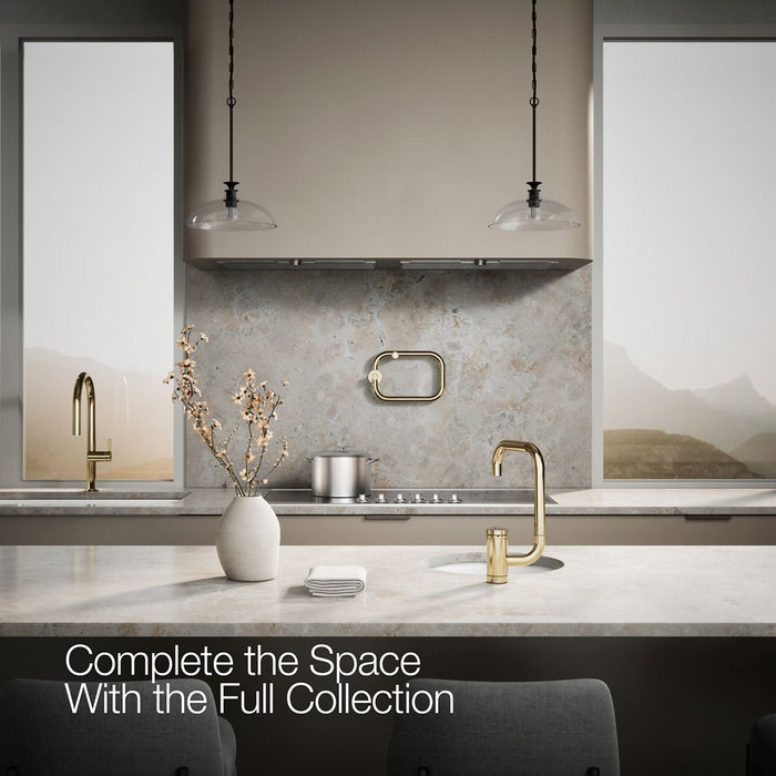 Kohler Components Single-handle bar sink faucet with two-function extended-reach spout