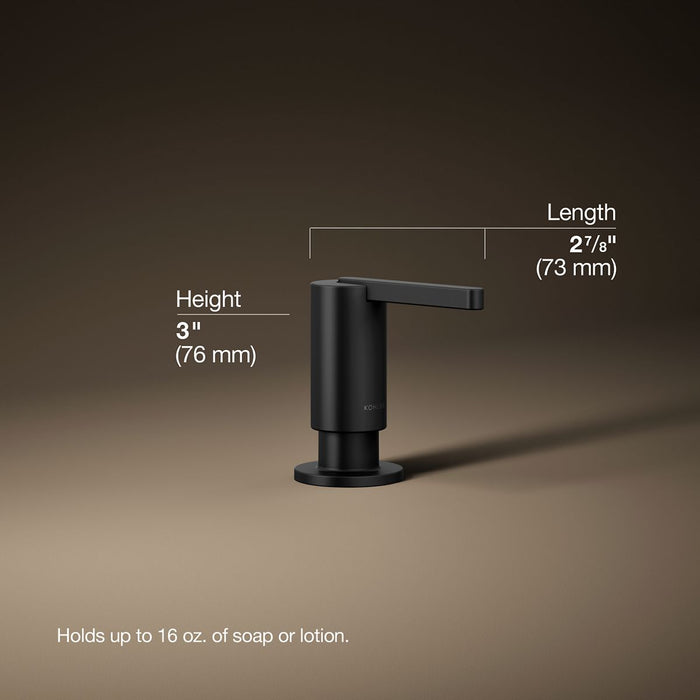 3/4 view of product with dimensions