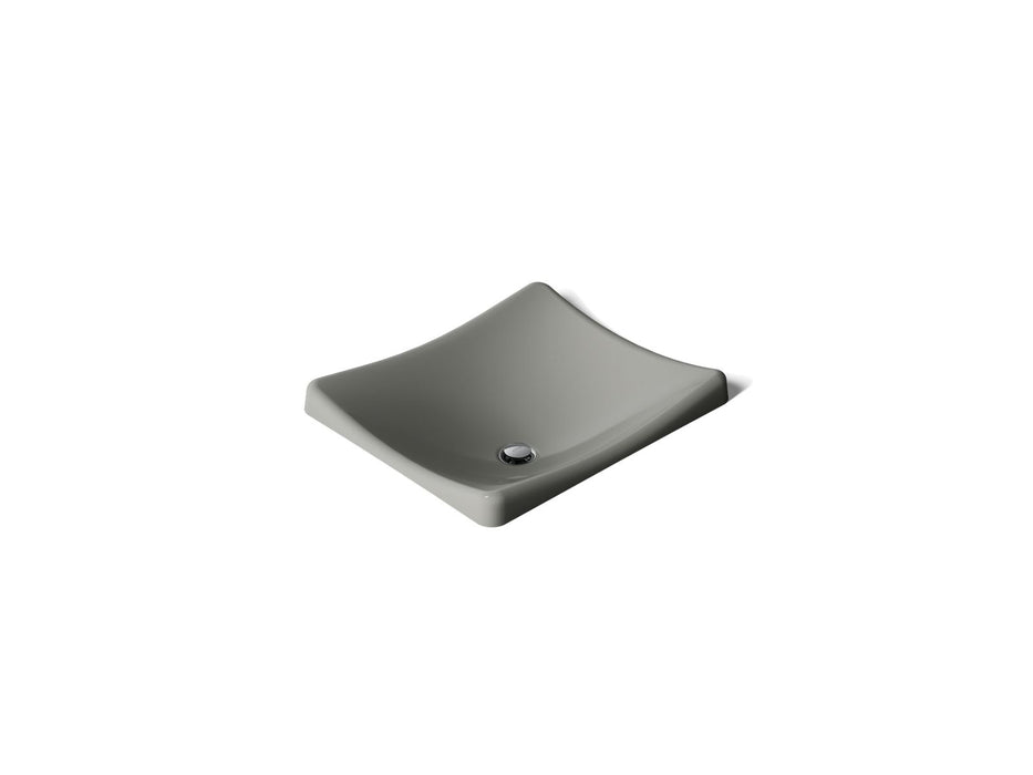 KOHLER DemiLav 18-1/4" rectangular vessel bathroom sink, no overflow