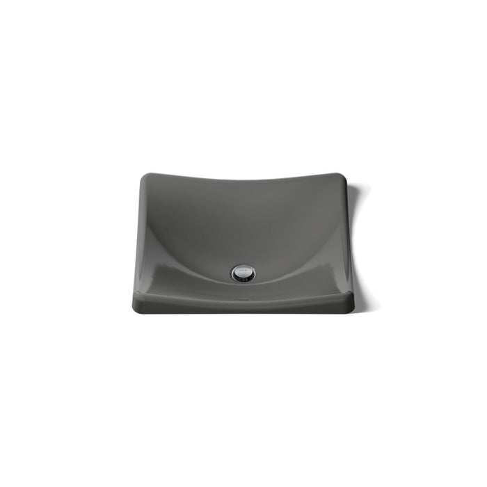 KOHLER DemiLav 18-1/4" rectangular vessel bathroom sink, no overflow