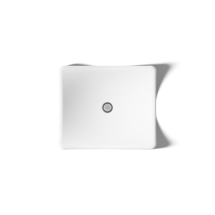 KOHLER DemiLav 18-1/4" rectangular vessel bathroom sink, no overflow