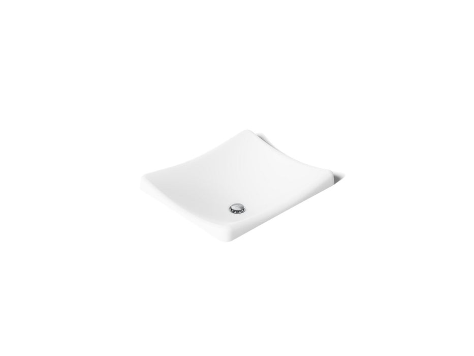 KOHLER K-2833 DemiLav 18-1/4" rectangular vessel bathroom sink, no overflow