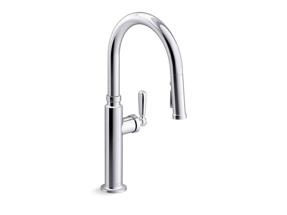 KOHLER K-28358-RT2 Edalyn by Studio McGee Touchless pull-down kitchen sink faucet with three-function sprayhead